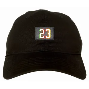 23 Cement Print Colorful Jersey Dad Hat