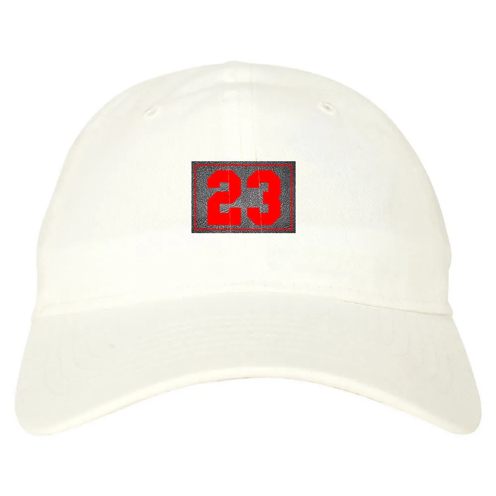 23 Cement Red Jersey Dad Hat