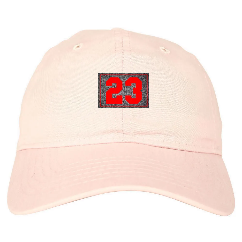 23 Cement Red Jersey Dad Hat