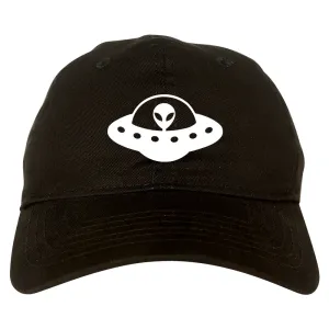 Alien Spaceship Chest Mens Dad Hat Baseball Cap