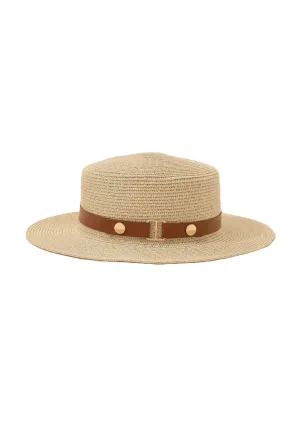 BEIGE STRAW HAT