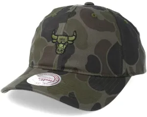 Chicago Bulls NBA Mitchell & Ness Camouflage Slouch Strapback Dad Hat Cap