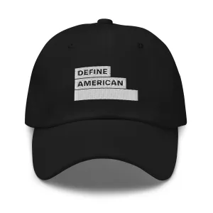 Define American White Logo Baseball Cap