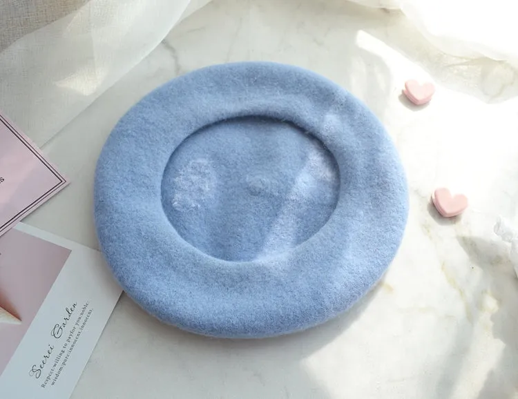 Fairycore Cloud Decor Wool Blend Beret