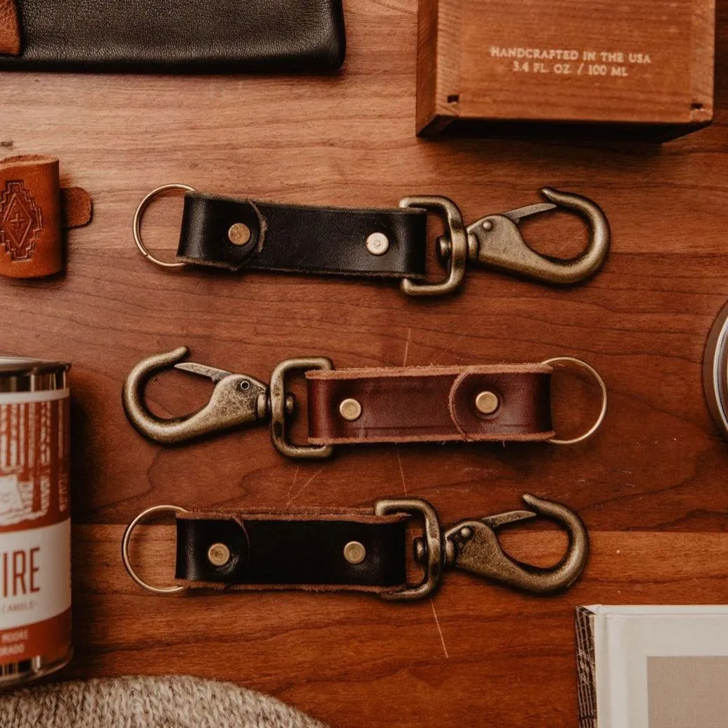 Leather Key Clip