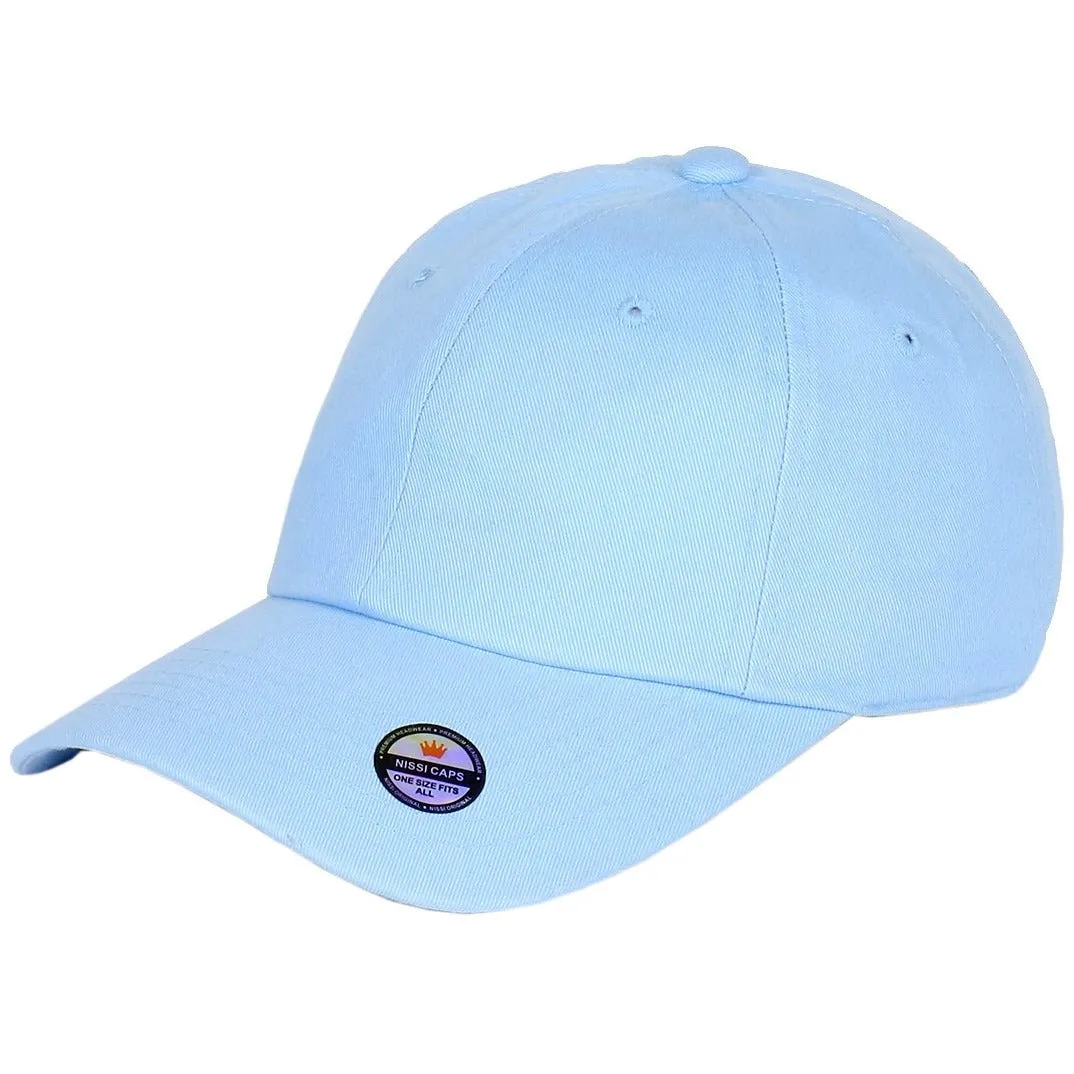 Low Profile Washed Cotton Strapback Dad Cap