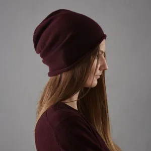 Nora Cashmere Hat [Bordeaux red]