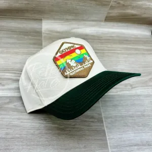 Olympic Nat’l Park Patch on Natural/Green Retro Hat