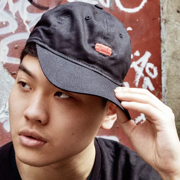 'Out of Dark' Dad Cap, Black By Carnaby Fair