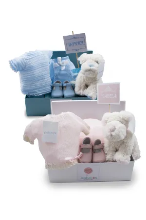 Patucos Newborn "All you need' Basket for Boys or Girls