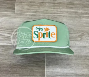 Retro Sprite Patch on Green Poly Rope Hat