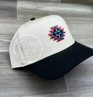 Southwest Patch on Natural/Black Retro Hat