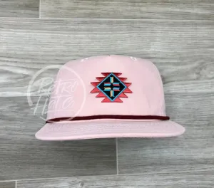 Southwestern / Aztec / Tribal Patch on Retro Rope Hat